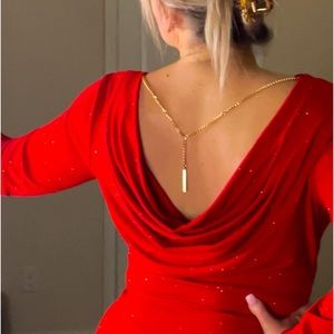 MICHAEL KORS Studded Long-Sleeve
Bodycon Dress - NWT SIZE M - VALENTINE’S DAY